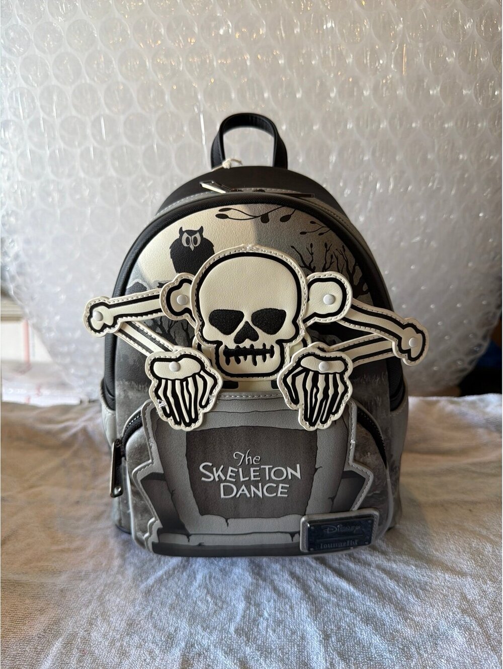 Loungefly Disney Skeleton Dance 95th Anniversary GITD Backpack NWT